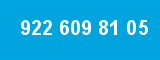 922 609 81 05 922 609 81 05
